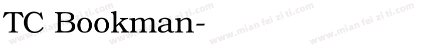 TC Bookman字体转换